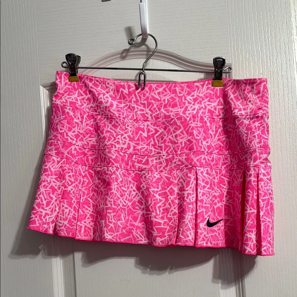 Nike Victory Neon Pleated Micro Mini Tennis Skirt Coquette Preppy Athleisure